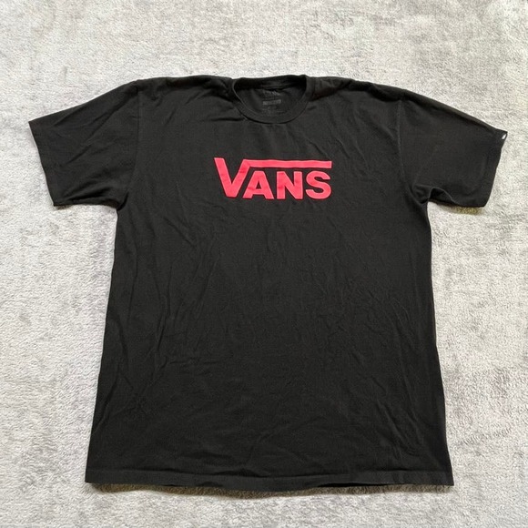 Vans Mens Crewneck Shirt Size‎ XL Black Red - Picture 1 of 5
